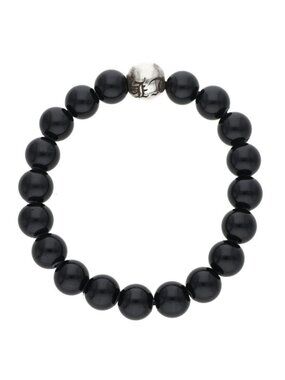 Chrome Hearts 10 Bead Bracelet Onyx 10